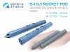 Quinta Studio QT72026 B-13L5 rocket pods, 2 pcs (for all kits) 1/72